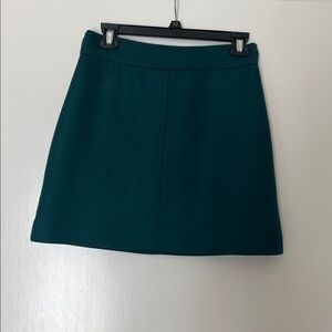 J.Crew teal mini skirt, 4P
